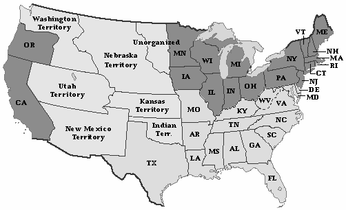 Seceding States Map